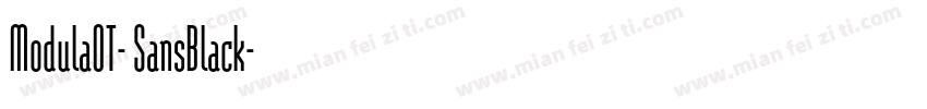 ModulaOT- SansBlack字体转换